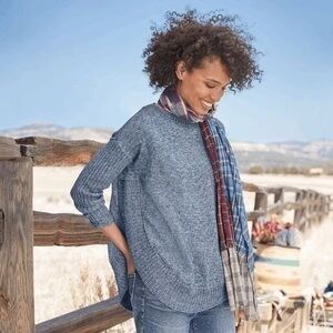 Sundance Valeria Sweater Burgundy Pink Knit Pullover Oversized Sweater  - M